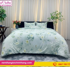 Bộ  Drap - Lụa Tencel 4 món ( hoa văn )