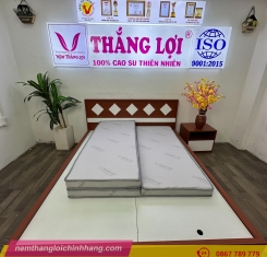 Nệm foam hoạt tính cao cấp Thắng Lợi gấp 3